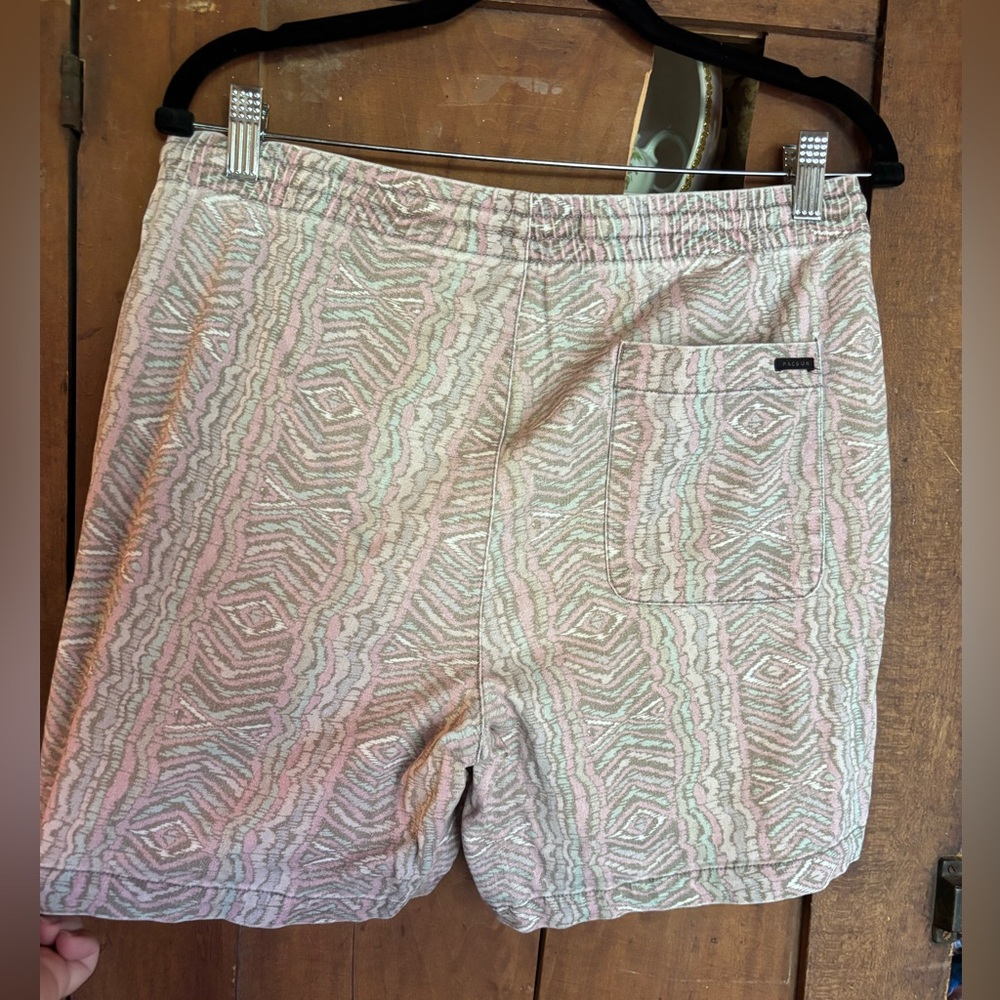 PacSun Volley Geometric Patterned Pink Gray Shorts Sz M - Picture 4 of 6